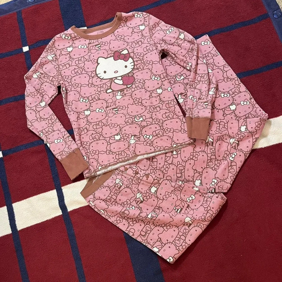 Vintage Hello Kitty pink pajamasNWOT Sanrio 2000s 2006 Women’s M medium